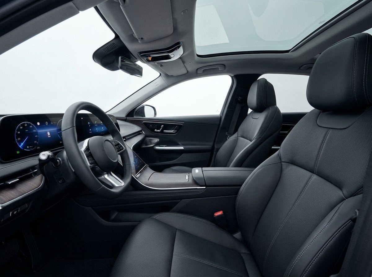 Premium leather car interior